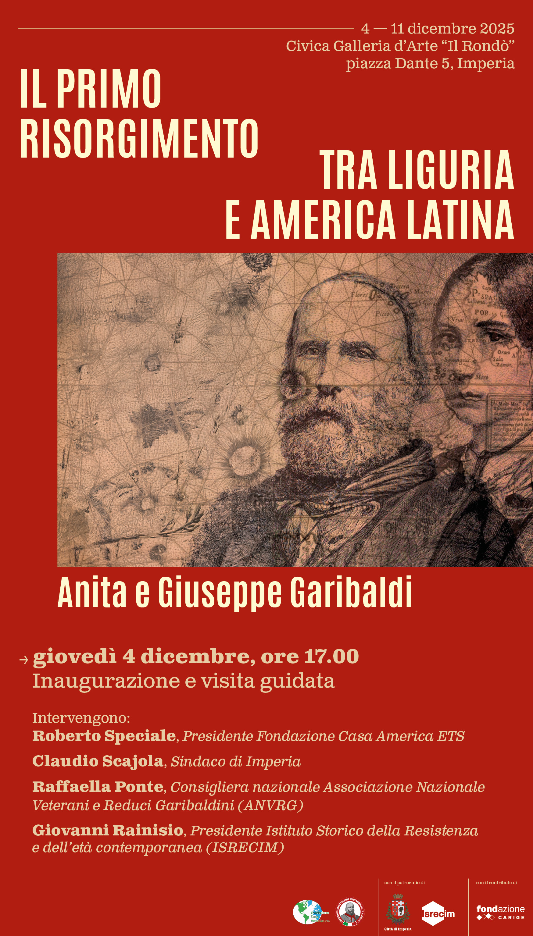 MOSTRA Il primo Risorgimento tra Liguria e America Latina - Anita e Giuseppe Garibaldi